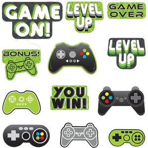 Minecraft 12 Level Up Game Controller Birthday Cut Out (Pack of 12)