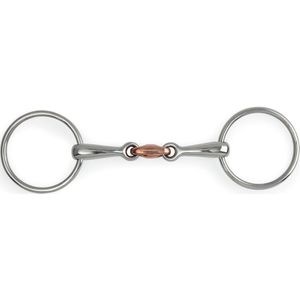 Shires Koperen Ruitje Paard Los Ring Snaffle Bit (6 in) (Zilver)