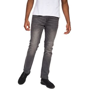 Crosshatch Heren Svelte Stretch Jeans (34R) (Grijs wasgoed)