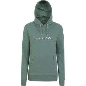 Mountain Warehouse Dames/Dames Wanderlust Geborduurde Hoodie (36 DE) (Groen)