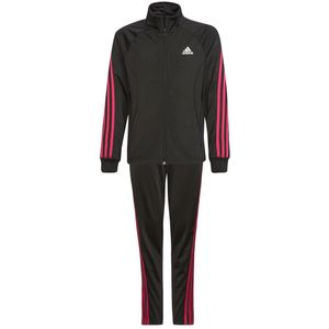 adidas - Team Polyester 3-Stripes Tracksuit Youth - Kids Trainingspak - 152