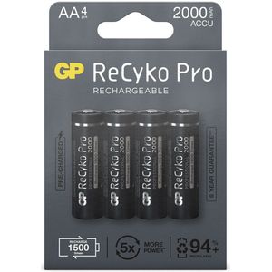 GP Recyko Gp Oplaadbaar Batterij Pro Aa A4 2000mah