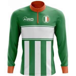 Ireland Concept Football Half Zip Midlayer Top (Green-White)