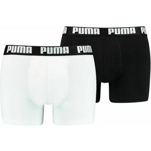 Heren Boxer Shorts Puma Basic Zwart Wit Maat L