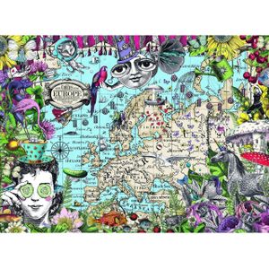 Ravensburger puzzel - Kaart van Europa, 500 stukjes