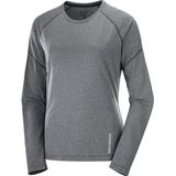 Salomon Cross run ls tee dames - GRIJS - Dames