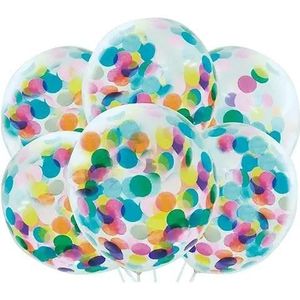 Globes Confetti Balloon (Pack of 6)