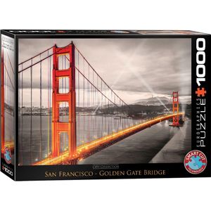 Puzzel Eurographics - San Francisco Golden Gate Bridge, 1000 stukjes