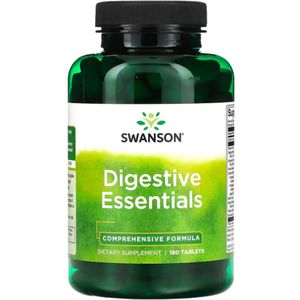 Digestive Essentials | Ondersteunt een gezonde spijsvertering | Bevordert de gezonde vertering van koolhydraten, eiwitten en vetten | 180 tabletten | Swanson