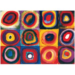 Puzzel Eurographics - Vassily Kandinsky: Farbstudie Quadrate (ca.1913), 1000 stukjes (6000-1323)