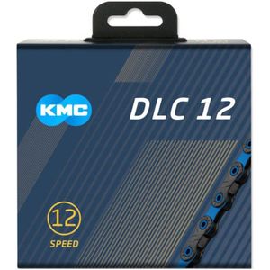 KMC ketting DLC12 black/blue 126s