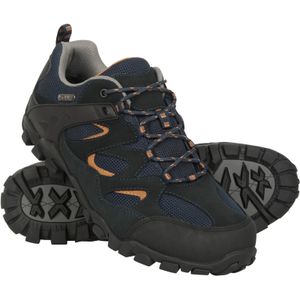 Mountain Warehouse Heren Wulpen Waterdichte Suède Wandelschoenen (44 EU) (Marine)