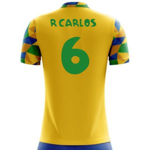 2022-2023 Brazil Home Concept Football Shirt (R Carlos 6) - Kids