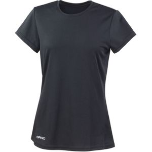 Spiro Dames/Dames Quick Dry T-shirt (36 DE) (Zwart)