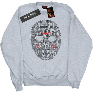 Friday 13th Heren Jason Tekst Masker Sweatshirt (XL) (Sportgrijs)