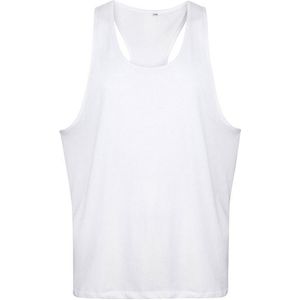 Tanx Heren Vest Mouwloze Vest Top / Spier Vest (Pakket van 2) (Xsmall) (Wit)