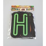 Paperdreams Neon Slinger 5m - Hoera 40 Jaar!