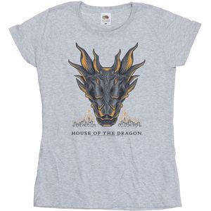 Game Of Thrones: House Of The Dragon Womens/Ladies Dragon Flames Cotton T-Shirt