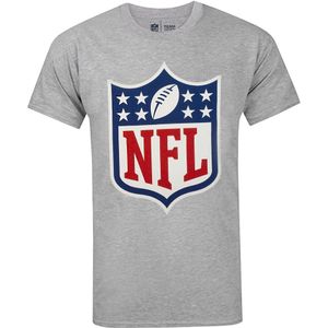 NFL Heren logo Shield T-shirt (S) (Grijs)