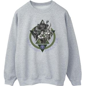 Marvel Heren Black Panther Wakanda Forever Groep Ring Pose Sweatshirt (S) (Sportgrijs)