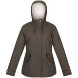 Regatta Dames/Dames Bria Faux Fur Lined Waterproof Jacket (42 DE) (Donkere Khaki)