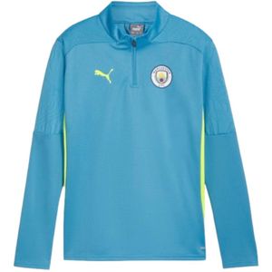 2024-2025 Man City Training 1/4 Zip Top (Magic Blue) - Kids