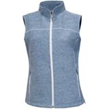 Ivanhoe dames wollen vest Beata Faded Denim - Blauw