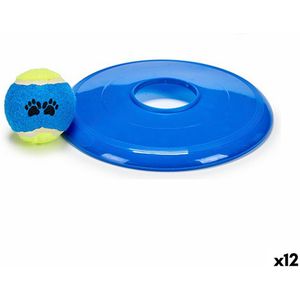 Set Hondenspeelgoed Bal Frisbee Rubber Polypropyleen (12 Stuks)