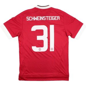 Manchester United 2015-16 Home Shirt (Schweinsteiger #31) ((Very Good) S)