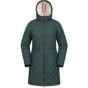 Mountain Warehouse Dames/Dames Missouri gewatteerde jas met imitatiebont voering (36 DE) (Kaki Groen)
