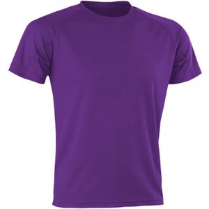 Spiro Heren Aircool T-Shirt (L) (Paars)