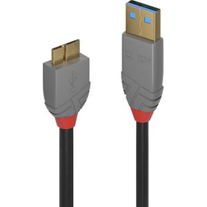 USB-kabel LINDY 36768 Zwart 3 m