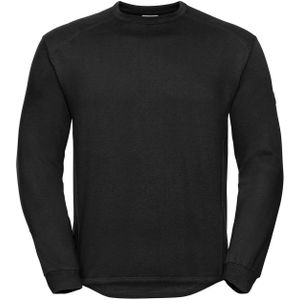 Russell Heren Spotshield Sweatshirt met zware ronde hals (L) (Zwart)