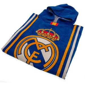 Real Madrid CF Kinder/Kinder Capuchonhanddoek  (Wit/Blauw/Goud)