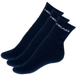 Socks Head Short Crew 3P Unisex Navy 39-42