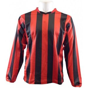Carta Sport Unisex Volwassen Newcastle Vertical Jersey Voetbalshirt (XXS) (Rood/zwart)