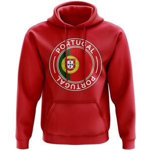 Portugal Football Badge Hoodie (Red)