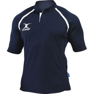 Gilbert Rugby Kinderen/Kinderen Xact Match Rugby Shirt met korte mouwen (7-8 Jahre (128)) (Marine)