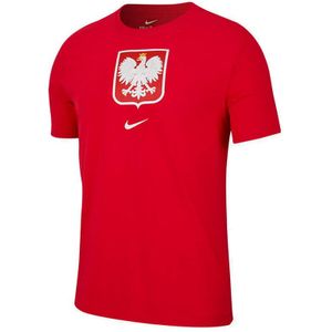 Nike Poland Fan T-shirt with Large Emblem Red