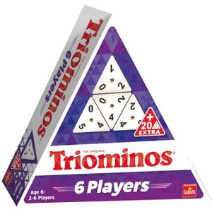 Triominos 6 spelers - Het originele tactische gezelschapsspel met genummerde stenen