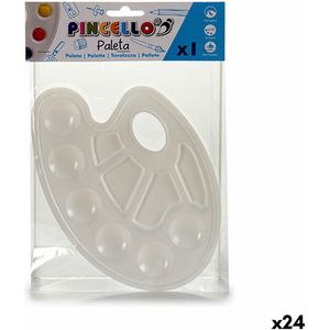 Pallet Wit Plastic 19,5 x 1 x 26 cm (24 Stuks)