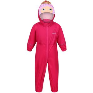 Regatta Kinder/Kids Charco Princess Waterdicht Poedelpak (110) (Roze/Fuchsia)