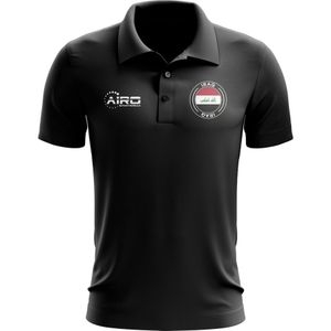 Iraq Football Polo Shirt (Black)