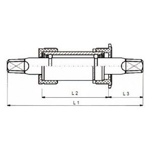 Trapas Sunrace ø35/136mm Inslagcups - Met Spie