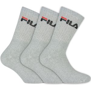 Fila - Tennis Socks 3-Pack - Grijze Sportsokken - 35-38