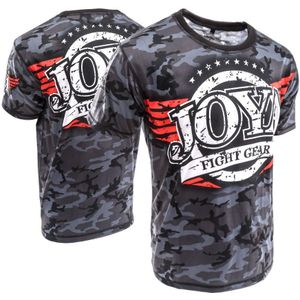 Joya Camouflage - T-shirt - Katoen - Zwart - M