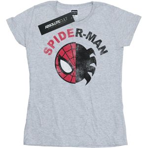 Marvel Dames/Dames Spider-Man Klassiek Split Katoen T-Shirt (XXL) (Sportgrijs)