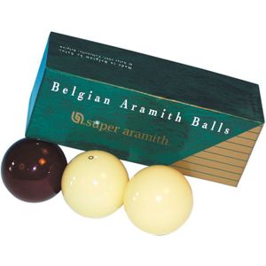 Super Aramith biljart ballen set 61.5mm Dark red