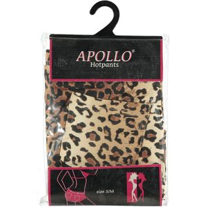 Apollo - Hotpants dames - Leopard design - Maat S/M - Hotpants - Feestkleding - Hotpants met print - Carnavalskleding