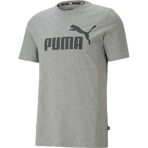 Puma - ESS Logo Tee - Grijs T-shirt Heren - XL